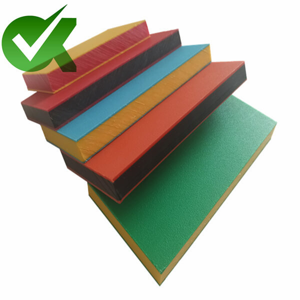 Two color HDPE colorcore sheets factory-1