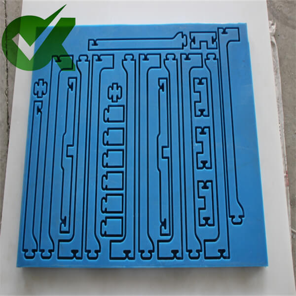 Customized blue UHMWPE shaped parts-1