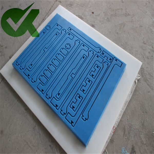 Customized blue UHMWPE shaped parts