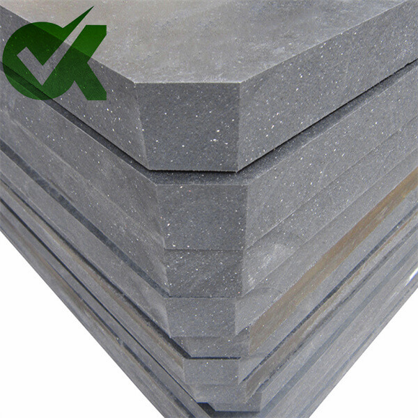 Gray corrosion-resistant UHMWPE sheet