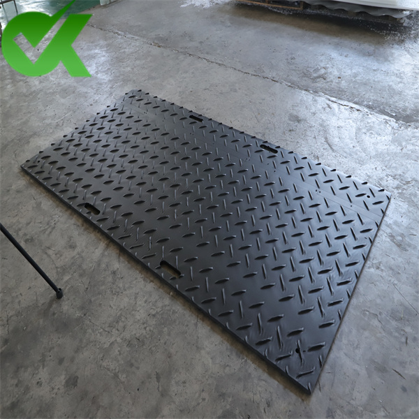 4 x 8 Black China Plastic Temporary Road Heavy Duty Ground Protection Mats-1