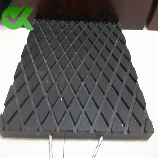 UHMWPE plastic crane outrigger pads 24×24-4