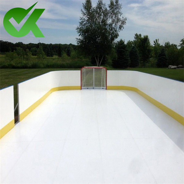 Hockey Artificial Ice Tiles Skating Rink 3×8 UHMWPE Self-lubricating Surface-3