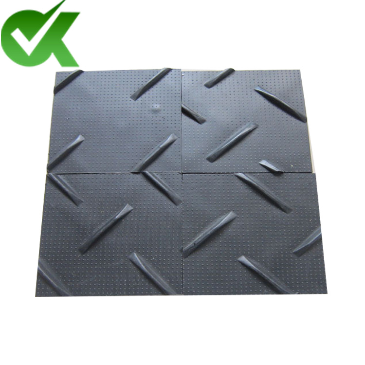 Temporary Heavy Duty Ground Protection Mats Black 4 X 8 China Plastic-4